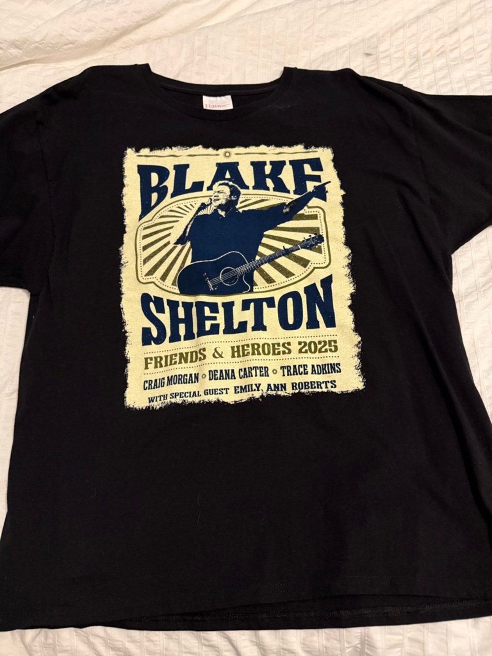 Friends & Heroes 2025 Graphic Tee - Black